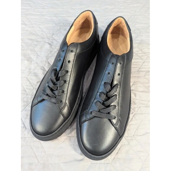 Other - Koio Capri Men's Black Leather Low Top Sneakers Size 10 EU 43 Italy